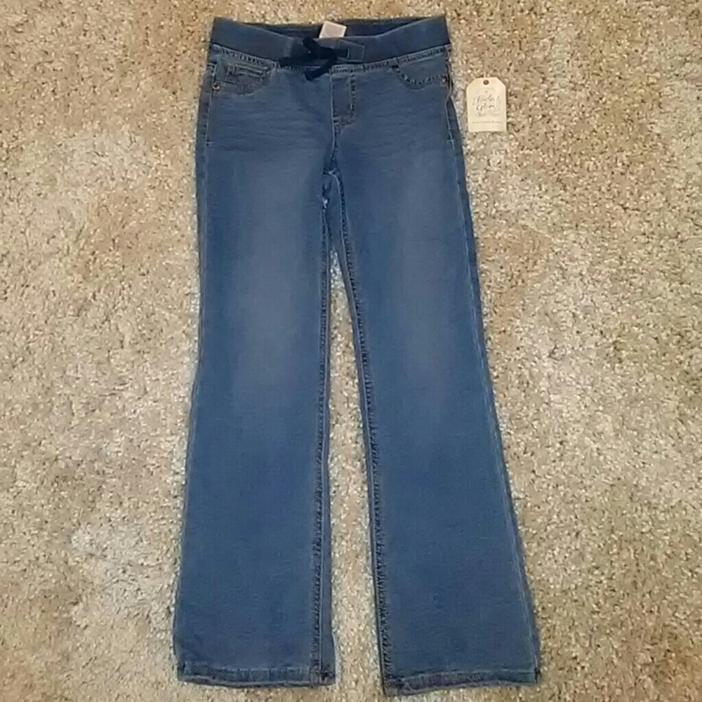 Girl's knit jeans